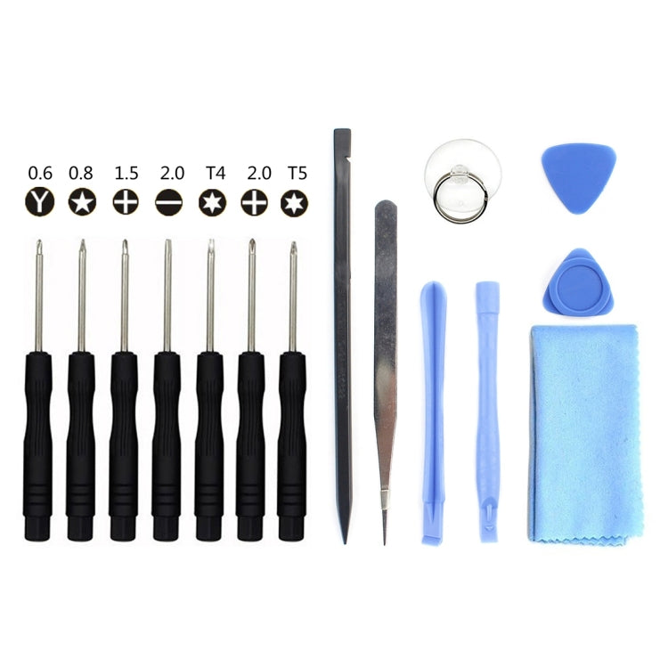 JIAFA JF-8106 Set di strumenti di riparazione 15 in 1 per smartphone, JF-8106 JIAFA JF-8106 Set di strumenti di riparazione 15 in 1 per smartphone, JF-8106